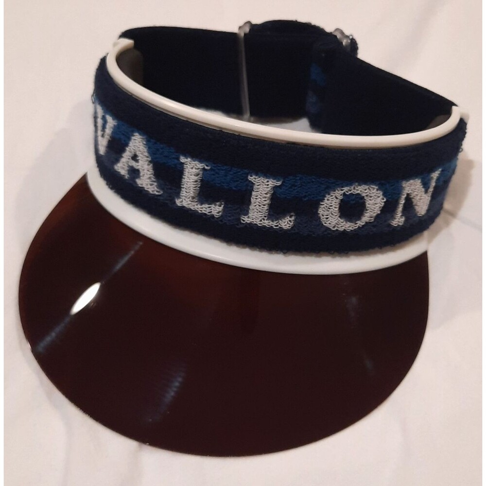 VALLON Vizor Blue Retro Ski Sun Visor 70s Style Lens Memory Foam Cat. 4 UV365